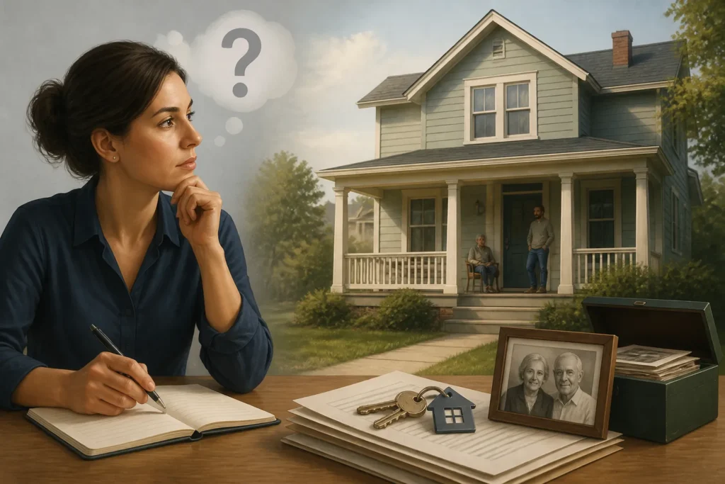 Editorial illustration for Inherited Property With Occupants: The Questions to Ask Before You Do Anything Else